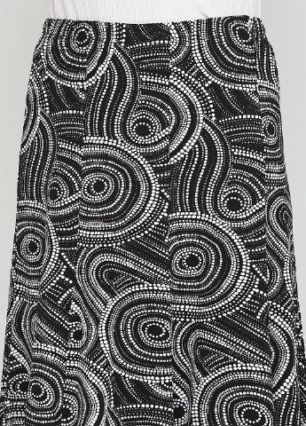 Черно-белая кэжуал с абстрактным узором юбка Signature миди