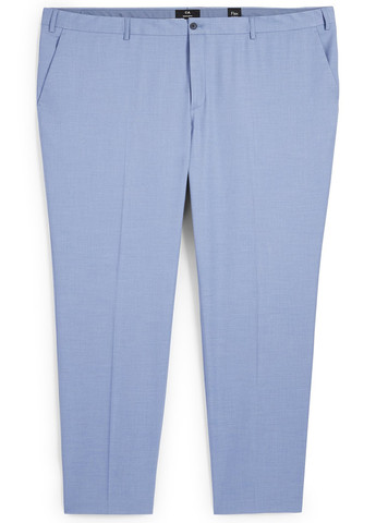 Голубые праздничный, классические демисезонные классические, зауженные брюки C&A