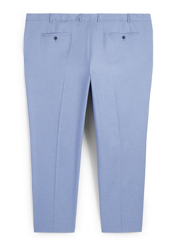 Голубые праздничный, классические демисезонные классические, зауженные брюки C&A