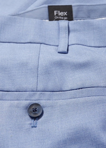 Голубые праздничный, классические демисезонные классические, зауженные брюки C&A