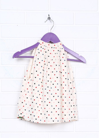 Молочная с рисунком блузка без рукава H&M Studio летняя
