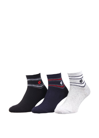 Шкарпетки (3 пари) Lotto з ущільненім носком логотипи комбіновані повсякденні
