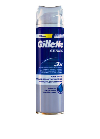 Гель для бритья Series Sensitive Skin для чувствительной кожи, 200 мл Gillette (47181035)