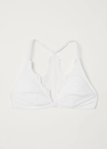 Белый триэнджел бюстгальтер H&M без косточек