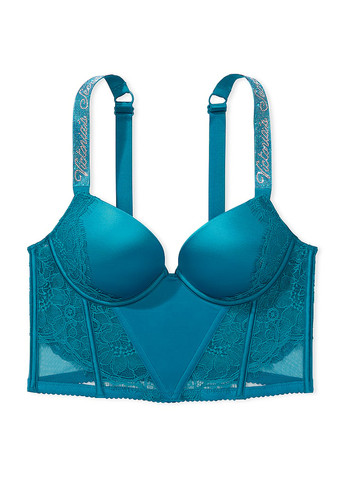 Темно-бірюзовий демісезонний комплект (бюст'є, трусики) Victoria's Secret