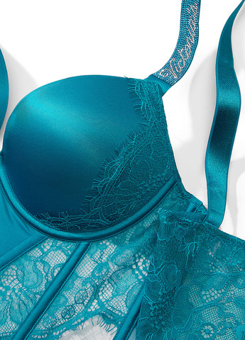 Темно-бірюзовий демісезонний комплект (бюст'є, трусики) Victoria's Secret