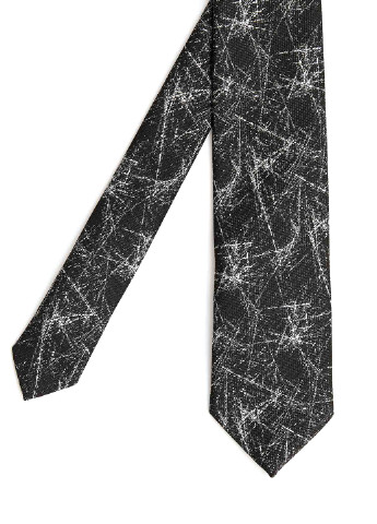 Краватка DeFacto стандартний абстрактна чорна поліестер