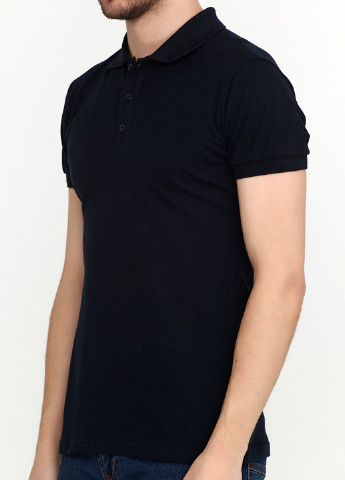 Черная футболка-поло для мужчин EL & LION однотонная