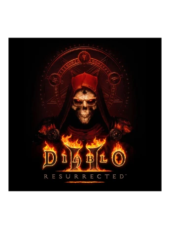 Комбинированная футболка diablo ii - resurrected key to darkness premium tee JINX