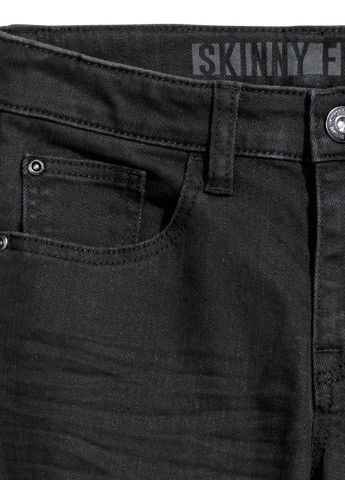 Грифельно-серые демисезонные зауженные джинсы H&M