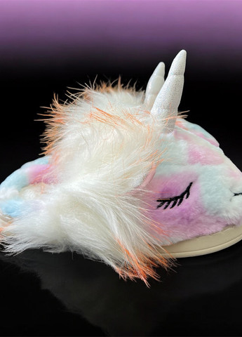 Темно-розовые тапочки Lion с ушками, с вышивкой, с аппликацией