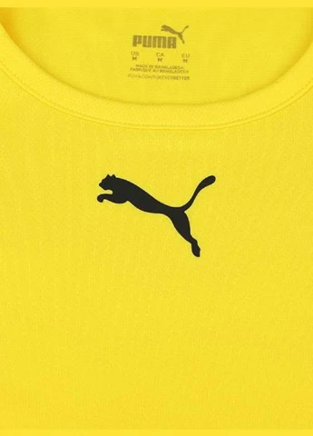Желтая футболка 704932-07 Puma teamRISE Jersey