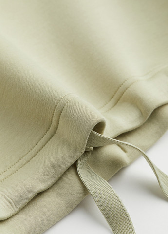 Светло-бежевый свитшот H&M однотонный завязки (369791880)