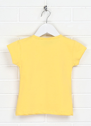 Жовта літня футболка Hacali Kids
