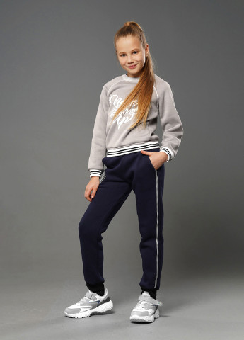 Sinthia світшот напис сірий casual напис сірий кежуал