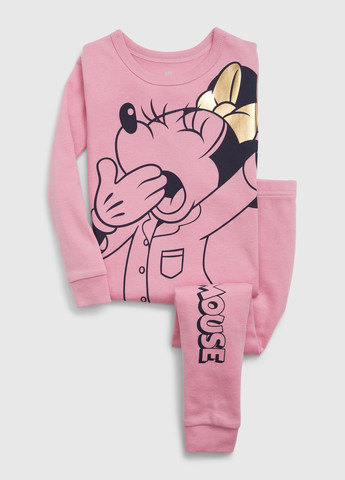 Рожева всесезон піжама (лонгслів, штани) лонгслів + брюки Gap