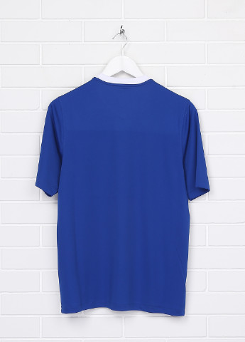 Синяя летняя футболка с коротким рукавом Umbro