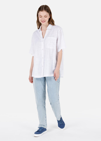 Белая кэжуал рубашка с рисунком Colin's