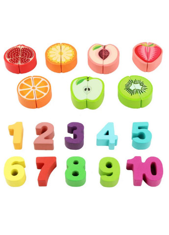 Розвиваюча гра цифри-фрукти No Brand (253177725)