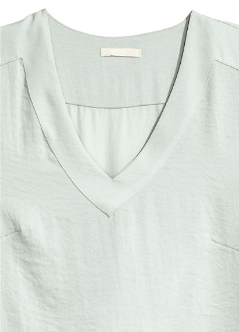 Светло-серая летняя блуза H&M