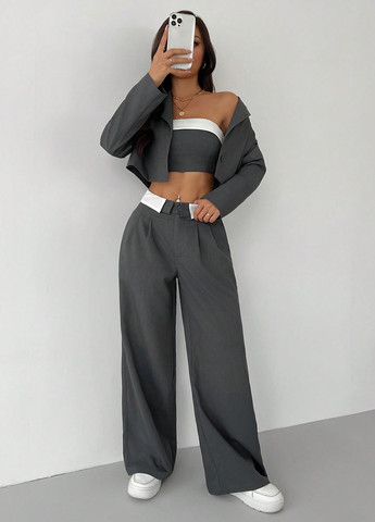 Костюм (жакет, топ, штани) SHEIN (334101499)