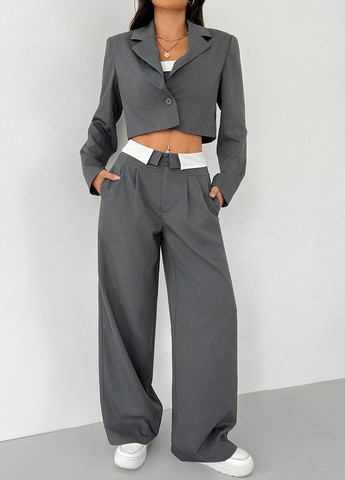 Костюм (жакет, топ, штани) SHEIN (334101499)