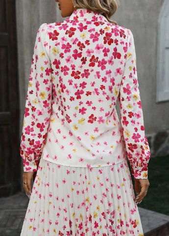 Комбинированная блуза SHEIN