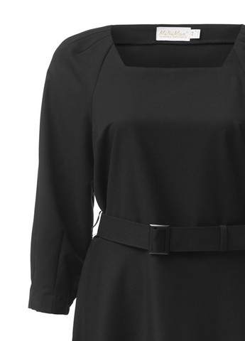 Черное кэжуал платье MiNiMax однотонное