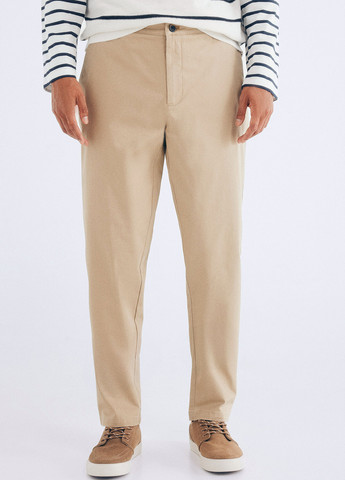 Коричневые кэжуал демисезонные чиносы брюки Springfield