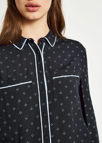 Темно-синяя кэжуал рубашка с геометрическим узором Jack Wills