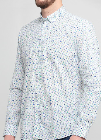 Белая кэжуал рубашка с геометрическим узором Lerros