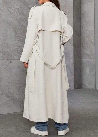 Плащ SHEIN тренчкот на пуговицах демисезон (345181769)