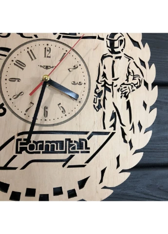 Оригінальний настінний годинник з дерева «Формула 1» 7Arts (253567593)