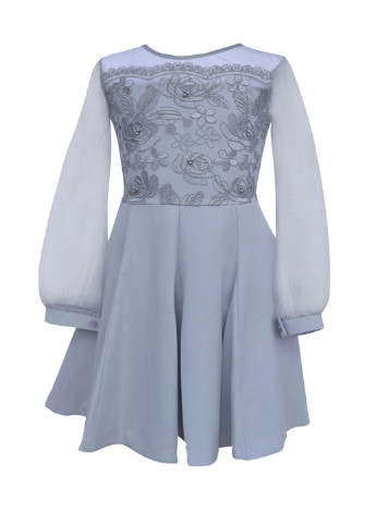 Грифельно-серое платье Mevis (93488206)