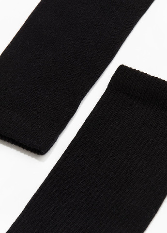 Чёрные носки H&M однотонные (303450882)