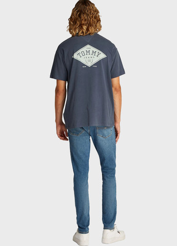 Сіро-синя футболка Tommy Jeans