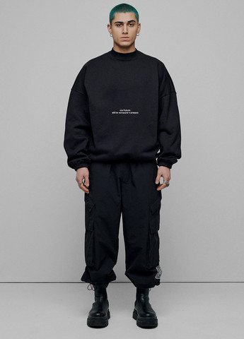 Черный свитшот Preach логотип без декора (332382433)