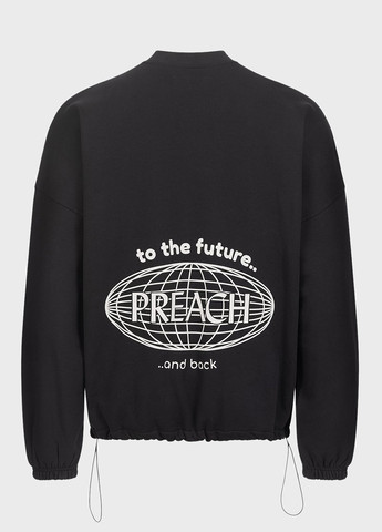 Черный свитшот Preach логотип без декора (332382433)