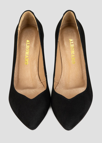 Alromaro Туфли лодочки черный з искусственная замша, украина — демисезон (362091577)