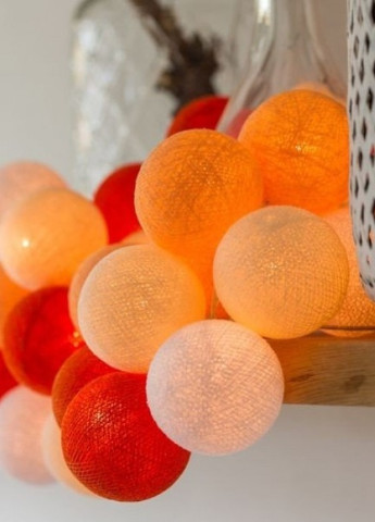 Гирлянда шарики-фонарики CBL ORANGE 20 шт, 3.7 м Cotton Ball Lights 5115 (252644112)