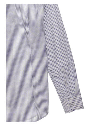 Серая кэжуал, классическая рубашка с геометрическим узором Seidensticker