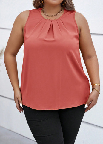 Коралловая блуза SHEIN