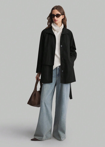 Чорна демісезонна куртка SHEIN