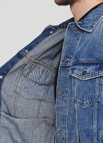 Синя демісезонна джинсова куртка H&M