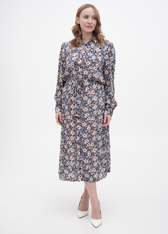 Женское демисезонное Платье рубашка Freequent с цветочным принтом