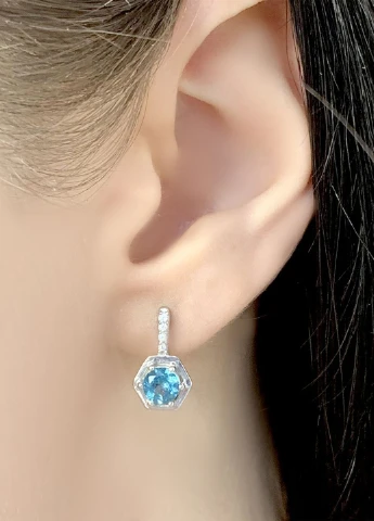 Сережки Silver Flame (152533448)