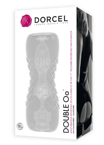 Мастурбатор Double OO, двусторонний, два рельефа Dorcel (252297234)