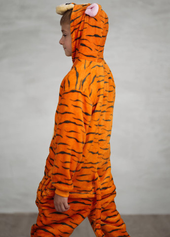 Помаранчева всесезон дитяча піжама кігурумі тигр тигруля DobraMAMA