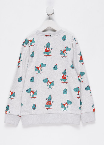 C&A світшот динозавр світло-сірий кежуал бавовна, футер