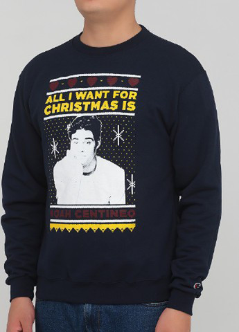 Темно-синій світшот Chempion малюнок без декору (361960186)